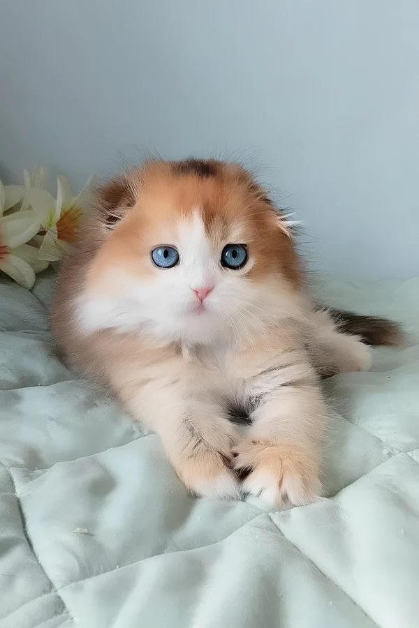 Scottish Fold Longhair Golden Tortoise Female Kitten for Sale Scottish Fold Longhair Golden Tortoise Female Kitten for Sale