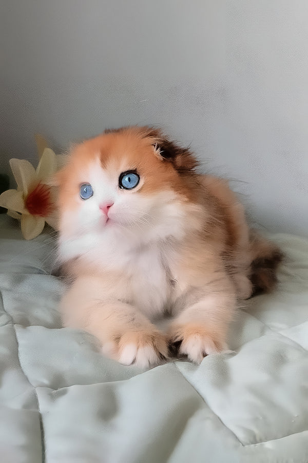 Scottish Fold Longhair Golden Tortoise Female Kitten for Sale Scottish Fold Longhair Golden Tortoise Female Kitten for Sale