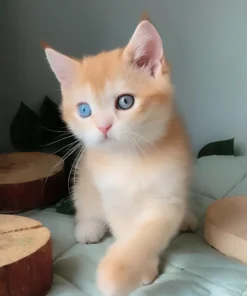 Scottish Straight Odd-Eyed Male Kitten for Sale